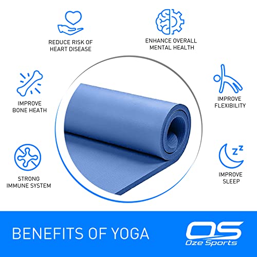 Yoga-Mat-Exercise-NBR-Fitness-foam-mat-Extra-Thick-Non-Slip-Large-Padded-High-Density-ideal-for-HiiT-Pilates-gymnastics-mats-Fitness-Workout-with-Free-Carry-Strap-0-1