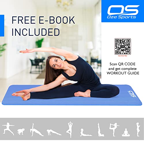 Yoga-Mat-Exercise-NBR-Fitness-foam-mat-Extra-Thick-Non-Slip-Large-Padded-High-Density-ideal-for-HiiT-Pilates-gymnastics-mats-Fitness-Workout-with-Free-Carry-Strap-0-3